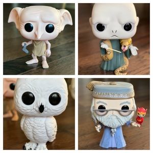 NWOT Harry Potter Funko Pop 9 in. Collectable All 4 bundle $65 or separate $20